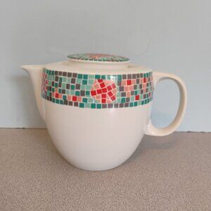 Habitat Vintage Mosaic Pattern Tea Pot Very Rare